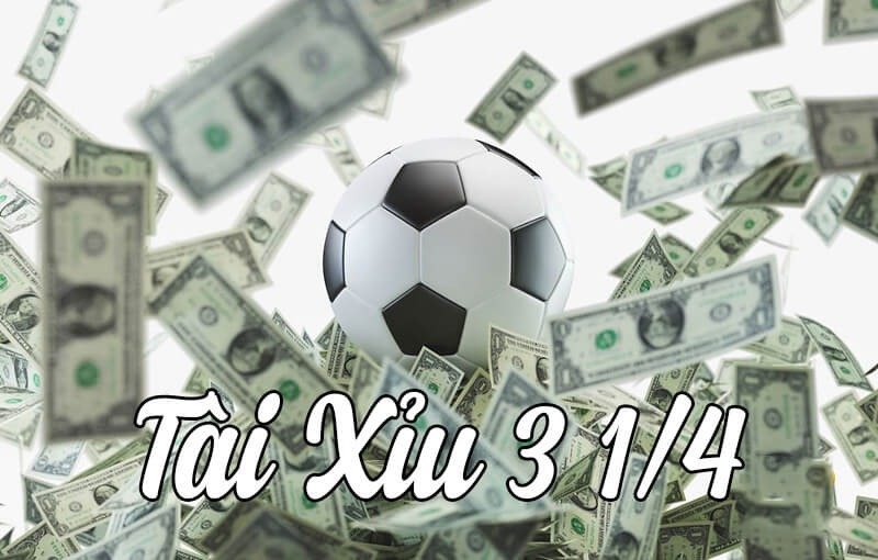 Kèo chấp 3 1/4 (3.25) là một loại kèo chấp phức tạp